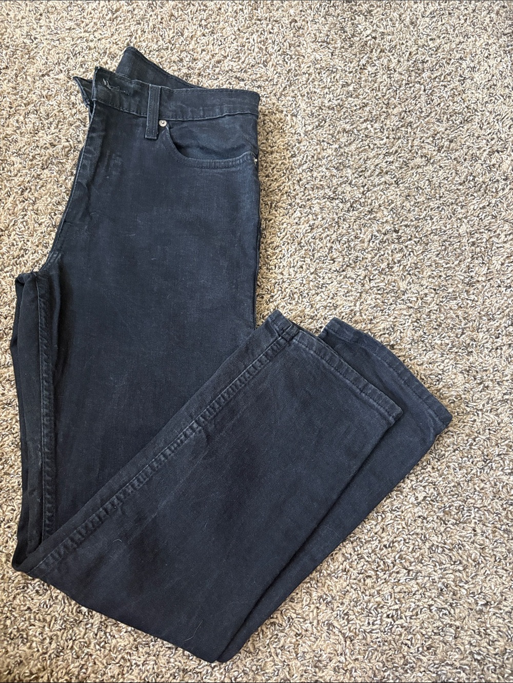 Levi's Men's Black Slim Straight Jeans